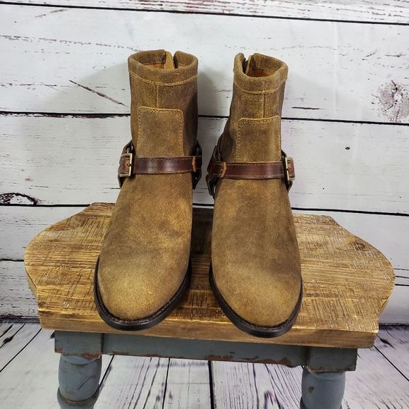 ARIAT Two24 Segovia Brown Leather Ankle Boots Size 8B With Removable Harness - Picture 3 of 7